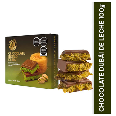 Chocolate Dubái De Leche Relleno De Pistache Y Kataifi 100 G | MercadoLibre