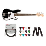 Squier By Fender Mini Precision Bass (laurel, Negro) Paquet.