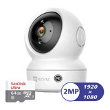 Camara Ip Wifi Ezviz Motorizada 2mpx 1080p Con Memoria 64gb