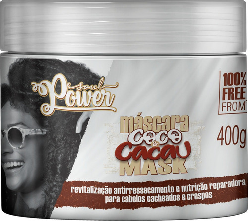 Máscara Coco E Cacau Mask 400g - Soul Power