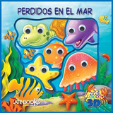 ** Libro Goma Eva ** Perdidos En El Mar Ojos Locos 3d Oceano