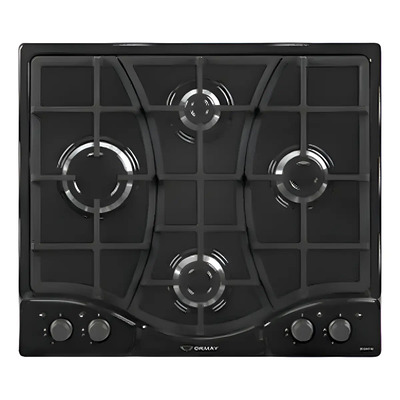 Anafe Con Alimentación A Gas - Ormay Tecno N Color Negro - 4 Hornallas 5,05 Kw | Envío gratis