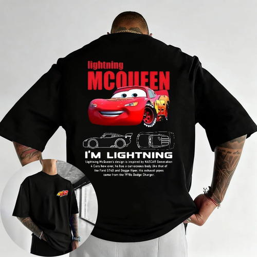 Camiseta De Pareja Estampada De Mcqueen Y Sally De Summer Li