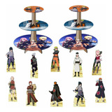 Kit Festa Naruto Kit Com 2 Baleiros + 10 Totens De Mesa