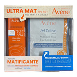 Kit Avene Ultra Mat Fps 50 Y Mascarilla Aoxitive