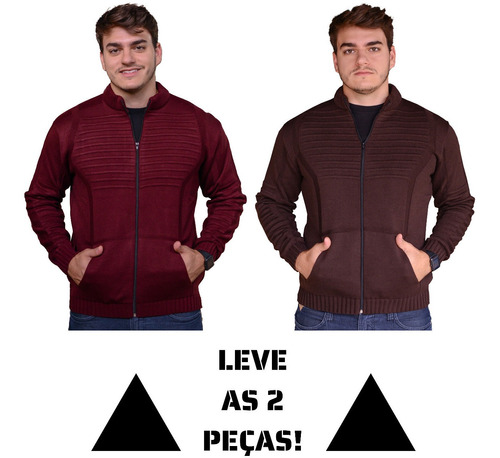 2 Jaquetas Masculinas Blusa De Frio Corta Vento Masculino