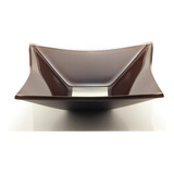 Cuba De Vidro Grand Sulle Retangular 47x36cm Cor Chocolate