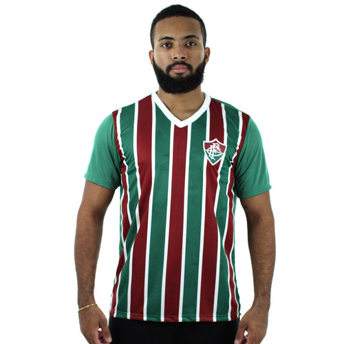 Camiseta Adulto Fluminense Tricolor Camiseta Oficial