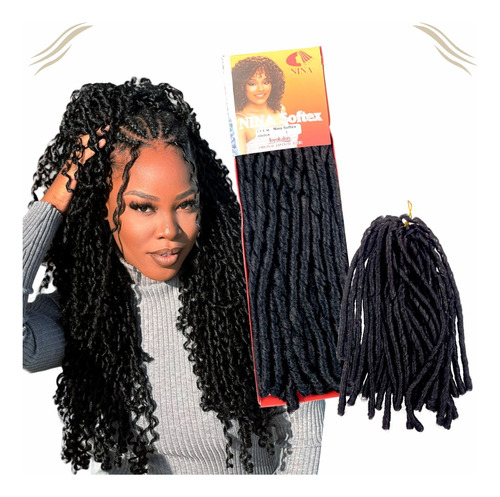 Pacote 15 Cabelo Crochet Braid Original Nina Softex Bug