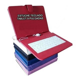 Estuche Funda Teclado Para Tablet Pc 9 Adaptador Otg Gratis