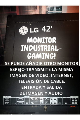 Monitor-tv LG 42 Pulgadas Full Hd-industrial-hdmi ( Fotos)