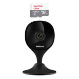 Câmera Wi-fi Imx C Black Intelbras Mibo + Sd 128gb Ultra