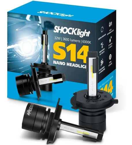 Lâmpada Led Shocklight S14 Xenon Headlight 3600 Lumens 6000k