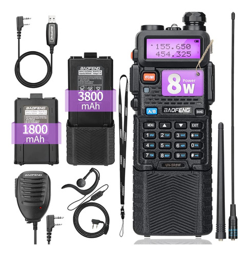 Baofeng Uv-5r 8w High Potencia Alta Radio Portable Ham Radio
