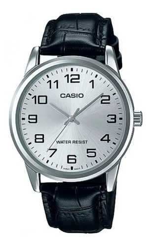 Reloj Casio Mtp-v001l Hombre Cuero 