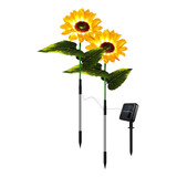 Sa Lámpara De Césped Solar Duradera Con Luz Led De Girasol