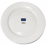 Plato Playo Ala Ancha 27cm Porcelana Blanca Corona Actualite