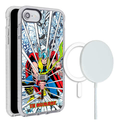 Funda Para iPhone Magsafe Marvel Thor Personalizada