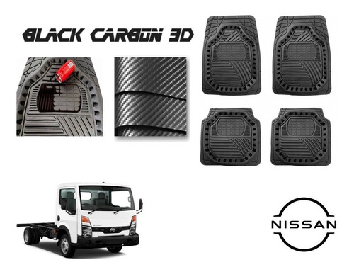 Tapetes Premium Black Carbon 3d Nissan Cabstar 2008 A 2021