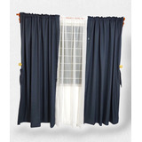 Juego De Cortinas Para Sala Elegante 3 Pzs 350x220