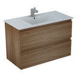 Mueble De Baño Delfos 2 Cajones Lavamanos Base Cinder 800 Mm