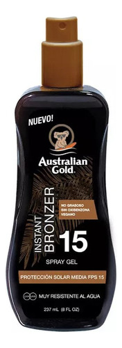 Australian Gold Gel En Spray Bronceador F15  237ml