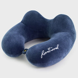 Cómodo Almohada De Viaje Memoria Cojín Para Cuello Almohadas Color Azul