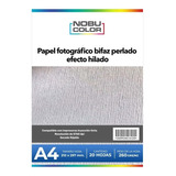 Papel Foto Bifaz Perlado Efecto Hilado A4 260grs - 20 Hojas