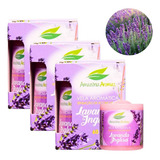 Kit 3 Velas Aromáticas Perfume Ambiente Cheirinho Lavanda