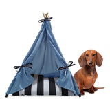 Cabana Tenda Cachorro Pets Oca Indio Madeira Com Tapete M