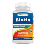Set 3 Biotina 10.000 Mcg 365 Tabletas C/u Best Naturals