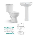 Sala De Baño Dec Haus Wc 30 Cms + Lavamanos Pedestal Agne