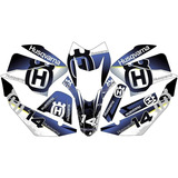 Stickers, Calca, Vinil, Para Moto 125z Moto Azul Mod-80