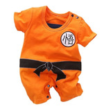 Mameluco Goku Disfraz Para Bebé Dragón Ball Traje Suave 