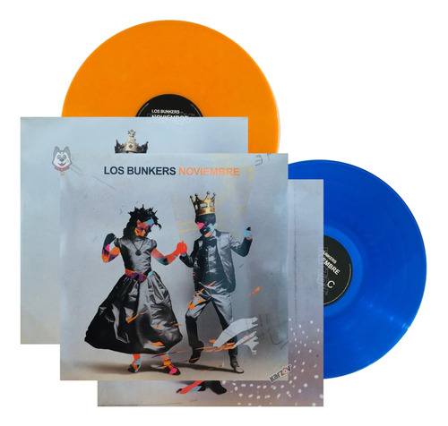 Los Bunkers Noviembre Blue & Orange 2 Lp Vinyl