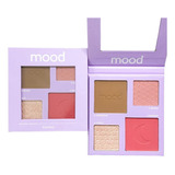 Paleta Blush Contorno E Iluminador  Mood Ruby Rose