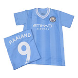 Camiseta Manchest. City - Alvarez Haaland + Short