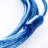 Extensor Alargue Cable 1.5 Metros Mallado Filtro Color Azul