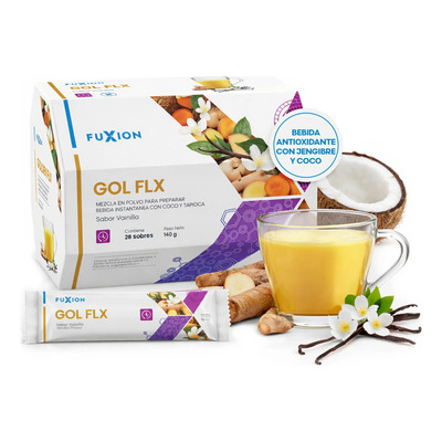 Fuxion | Gol Flx | Té De Especias Con Coco Y Cúrcuma | 28u | Meses sin interés