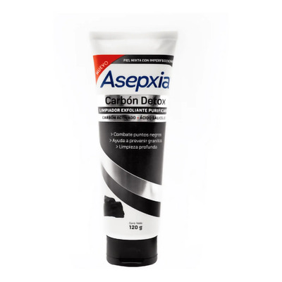 Gel Exfoliante Asepxia Purificante Carbón Detox 120 Gr | Envío gratis
