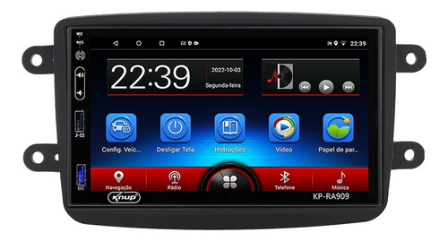 Multimídia Android 11.0 2gb New Sandero Duster Logan Captur