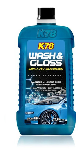 Shampoo Siliconado K78 Lava Auto Autos Maximo Brillo 600cc
