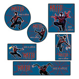 Kit 180 Stickers Spiderman Miles Morales Candy Bar Etiqueta