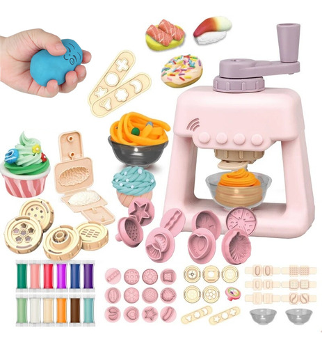 Juego De Máquina Para Hacer Helados Diy Color Clay, Juguete