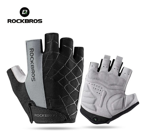 Guantes Ciclismo Rockbros Medio Dedo Mtb Unisex