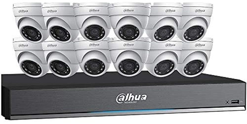 Dahua Hdcvi Kit: 16 Canales, 4k Penta-brid Dvr 12 X 5mp Cáma