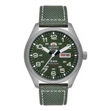 # Relógio Orient Masculino Automático Verde Militar F49sn020