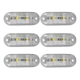 6 Lanterna Led Teto Placa Degrau Ônibus Caminhão Van 24v