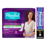 Plenitud Femme Nocturna Toallas Femeninas 8 Unidades