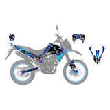 Dm150 Modelo Azul Stickers Calcas Wrap En Vinil Laminado